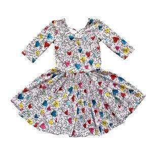 Dot Dot Smile Hearts Ballerina Dress Size 5/6